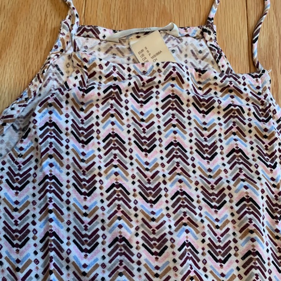 H&M colorful pattern halter top small - Picture 3 of 5